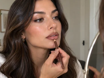 Brown lip liner