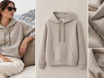 Brunello cucinelli monili embellished hoodie
