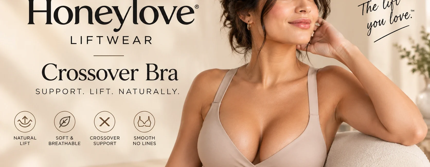 Honeylove women's liftwear crossover bra Review