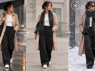 Rain-to-Cold Commute Wardrobe